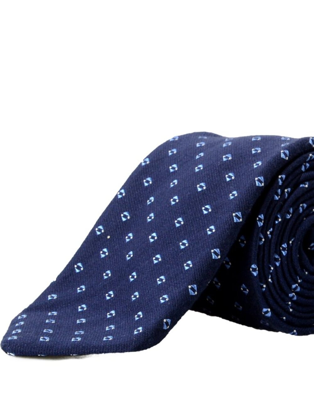 Hugo Boss Men's "Tie 7.5 cm" Multi-Color Geometric Print Silk Tie